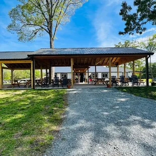 There's an outdoor patio to sit outside and apparently they have live music there sometimes!