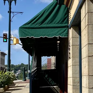 Side entrance to the restaurant
