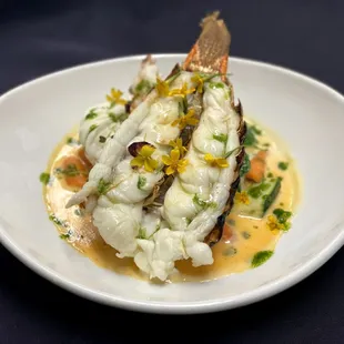 a plate of food on a table