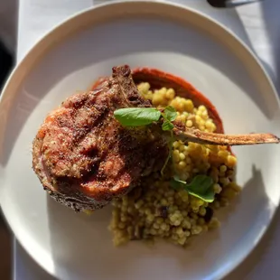 a plate of food on a table