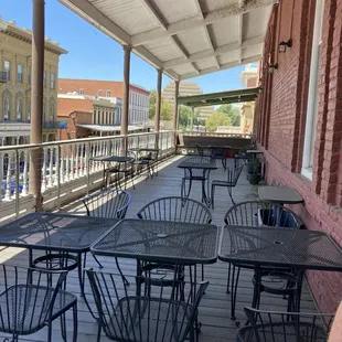 Super cool and shady wrap around deck!