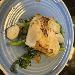 Pan seared cod
