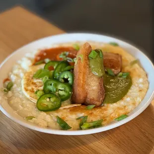 Pork Belly Parmesan Grits