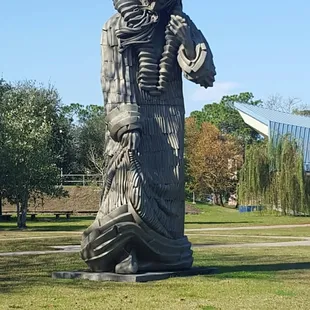 Spaghetti Jesus located outside the Performing  Arts building