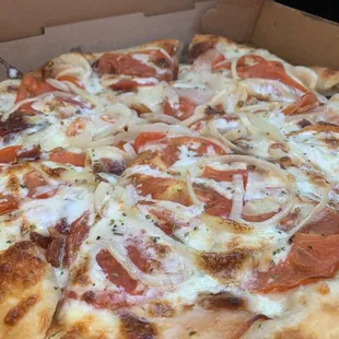 Turkey bacon ranch pizza-small