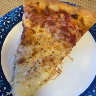 1 slice of plain cheese pizza