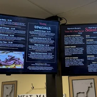 The menu