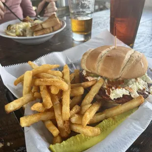 Nashville hot chicken sandwich.