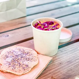 Corn chowder with housemade wheat-free seeded naan bread