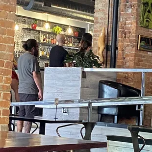 Yes - there is a line. Seems to move pretty quickly. Don&apos;t forget to take your drink with you.  Brewed Coffee