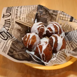 For Brunch: Pancake Puppies with Cinnamon Sugar