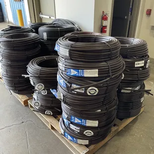 Irrigation tubing.  All sizes