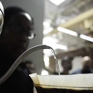 Pour over coffee from Temple, Naked, and Pachamama. It's how we roll.