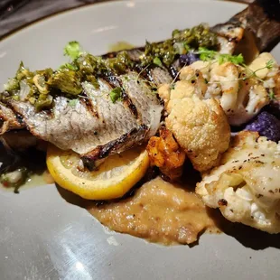 Grilled Bronzino