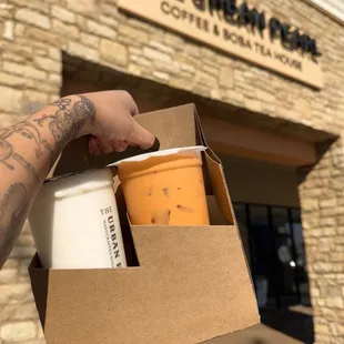 Thai Tea, Coconut Smoothie