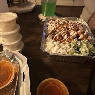 Chicken Tikka Over Rice and Thirsty Turban