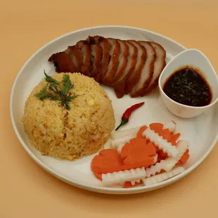 Crispy Pork with Fried Rice