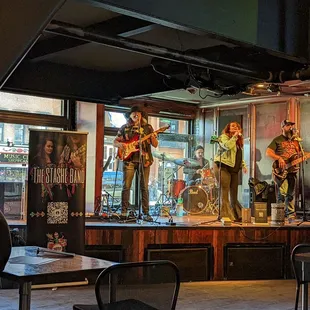 a group of musicians on stage