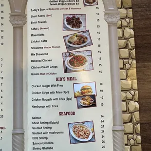 ramen and noodles, menu