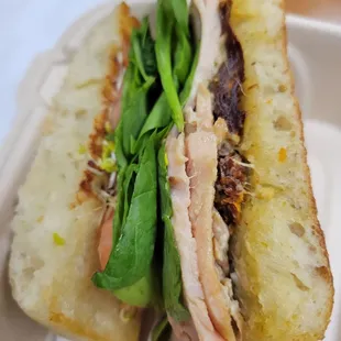 Waipio Valley sandwich (half shown)