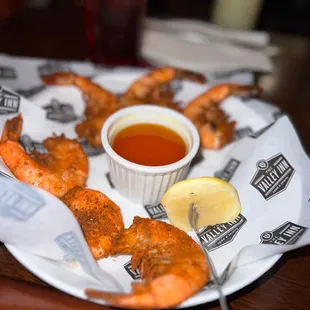Peel shrimp with old bay