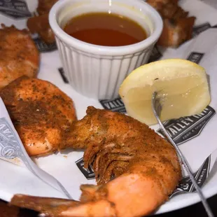 Peel shrimp with old bay