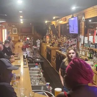 people sitting at the bar