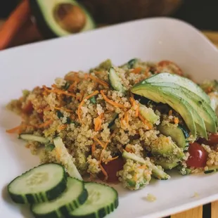 a plate of salad