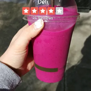 Dragon fruit smoothie! Absolutely delicious!