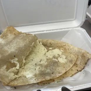 $16 dollars for two &quot;Carne Asada&quot; quesadillas