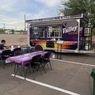 Our setup at 101 E Lower Buckeye !!! Order to go or stay and eat with us!