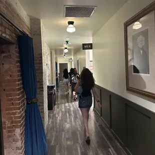 Hall to the bathrooms