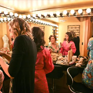 The makeup room is perfect for the ladies to get ready.