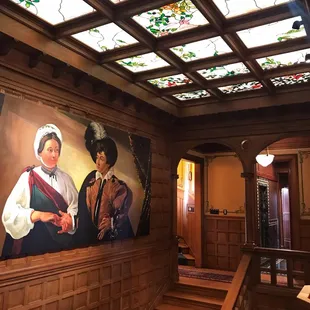 Gorgeous art and ceiling