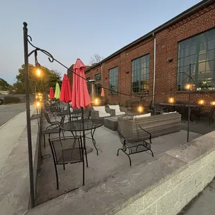 Cute outdoor seating! So many options inside as well.