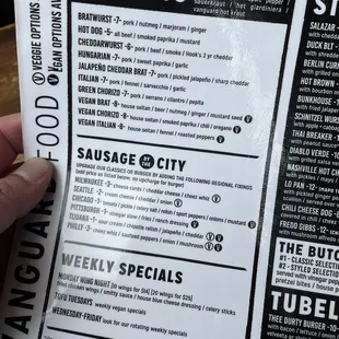 Left menu