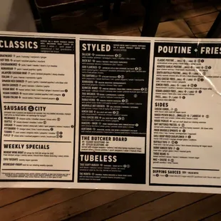 Menu snap