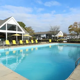 Heated resort style pool