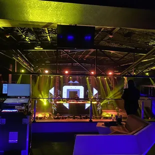 View of the VIP Lounge Area and Stage