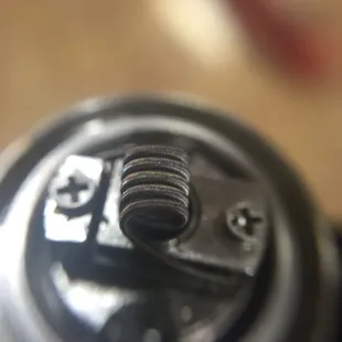 a close up view of the vape house