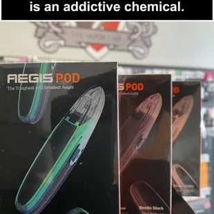 Restocked on the Lost Vape Aegis Pod Devices! Water, dust, and shock resistant! Cute and tough!