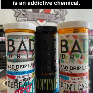 Ain&apos;t nothing bad about Bad Drip juices! Get em while we got em.