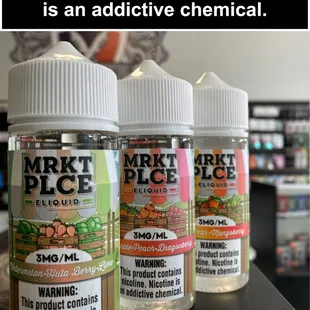 Restock on Market Place E-liquid! This is seriously tasty juice.  You have to try it!