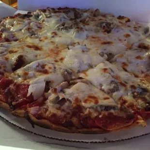 Monday Night Special 12" 2 topping pizza $12.95