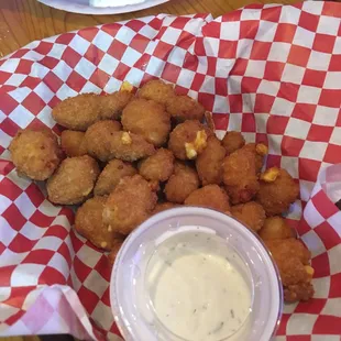 Cheddar cheese nuggets!