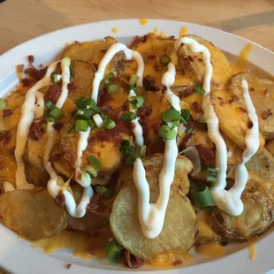 Baked Potato Nachos from the Varsity Inn