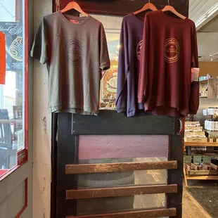 t - shirts on display