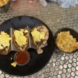 a plate of food on a table