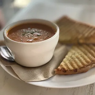 Tomato Bisque and Pimento Cheese w/Jalapeño Jam
