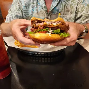 This is a bacon burger also really good